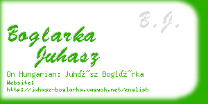 boglarka juhasz business card